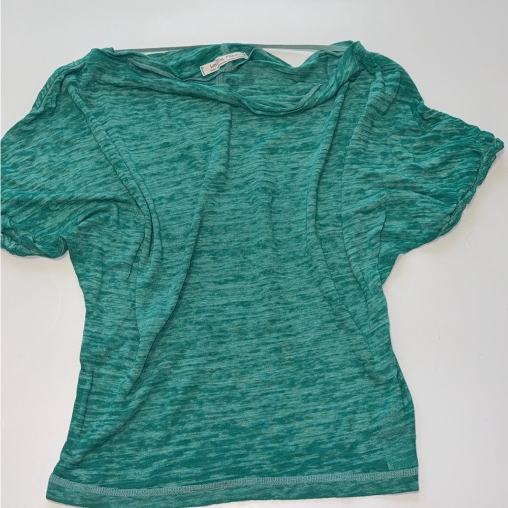 We The Free Teal Short Sleeve Top